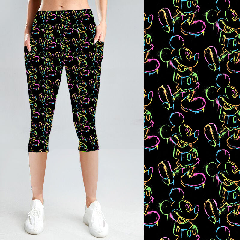 Neon Mouse with Side Pocket Leggings – Lost Princess Apparel
