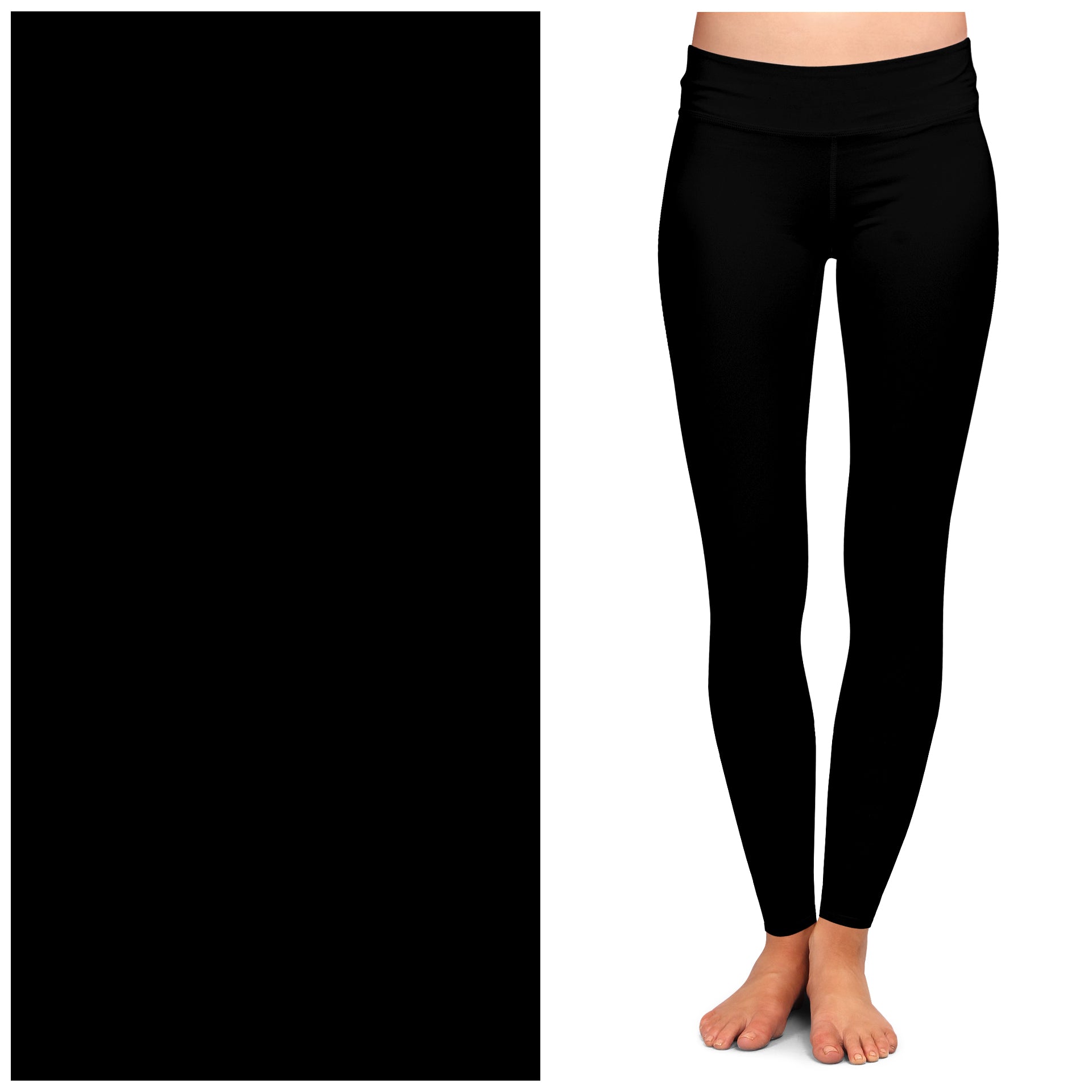 Solid Black W/Pockets Leggings