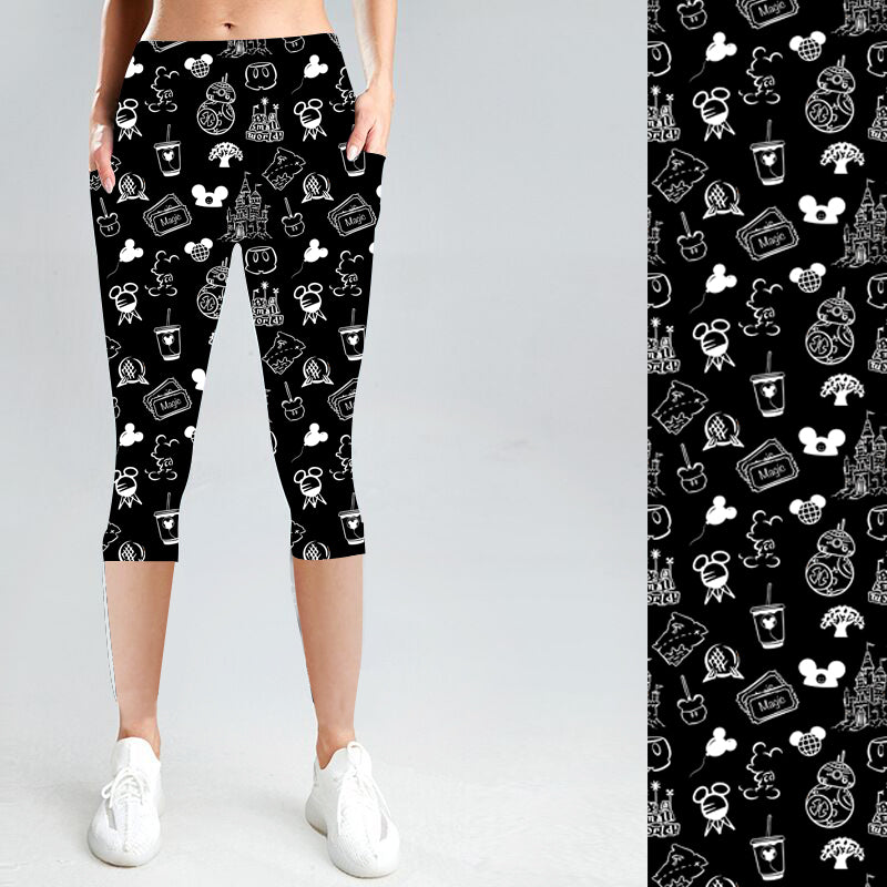 Park Print with Side Pocket Leggings