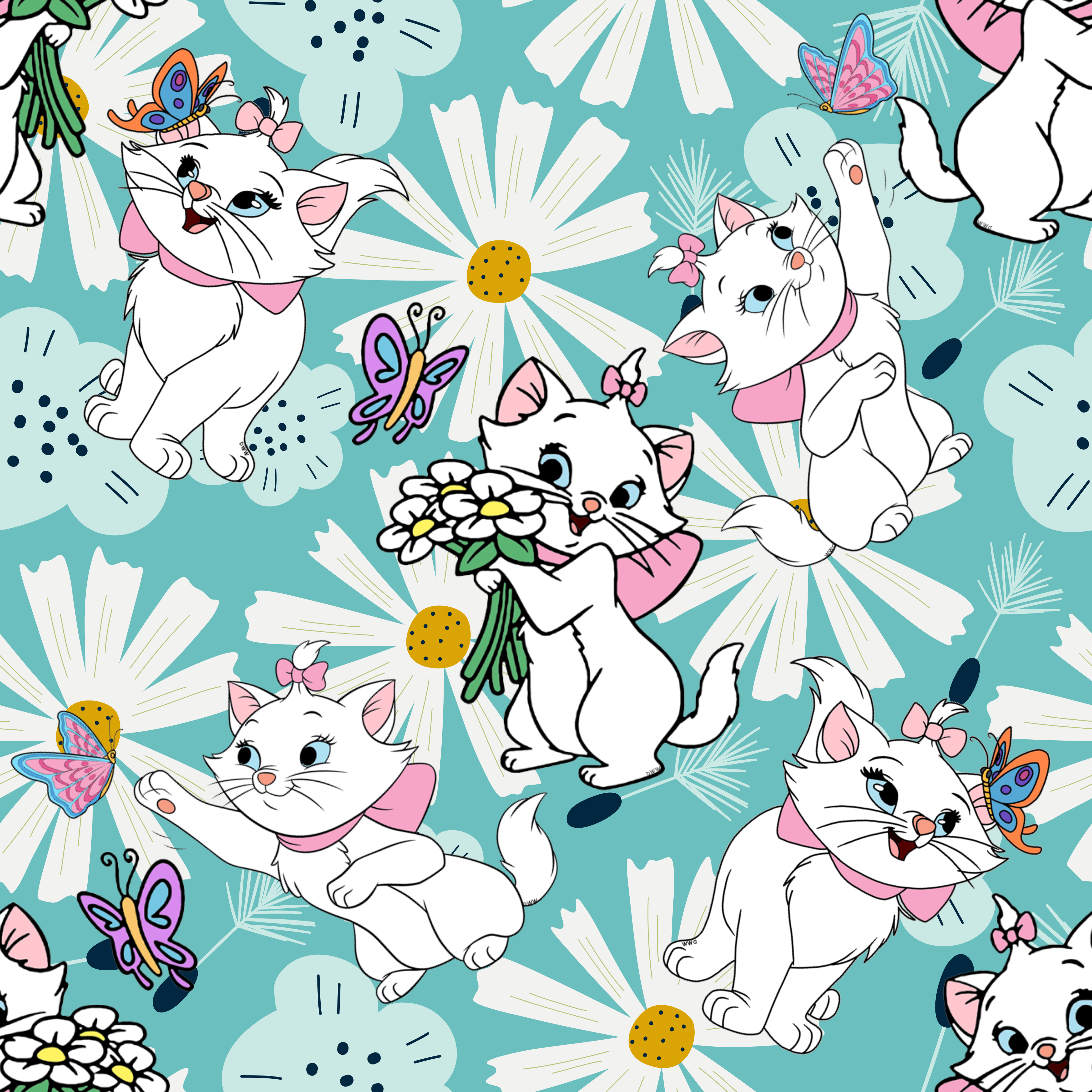 Pre-Order Cat Floral Skort W/Pockets - Due to arrive late March 2025