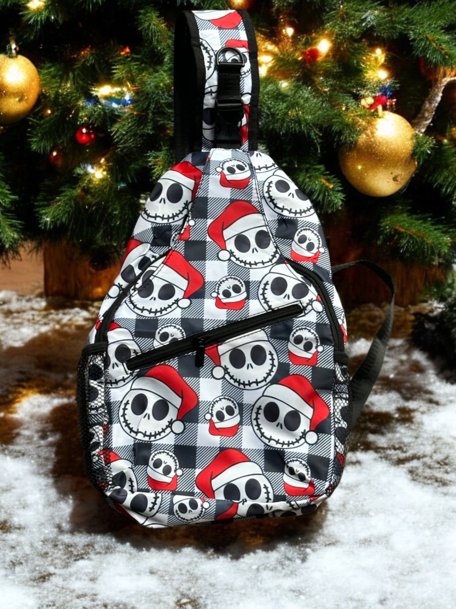 Sandy Claws Check Sling Bag