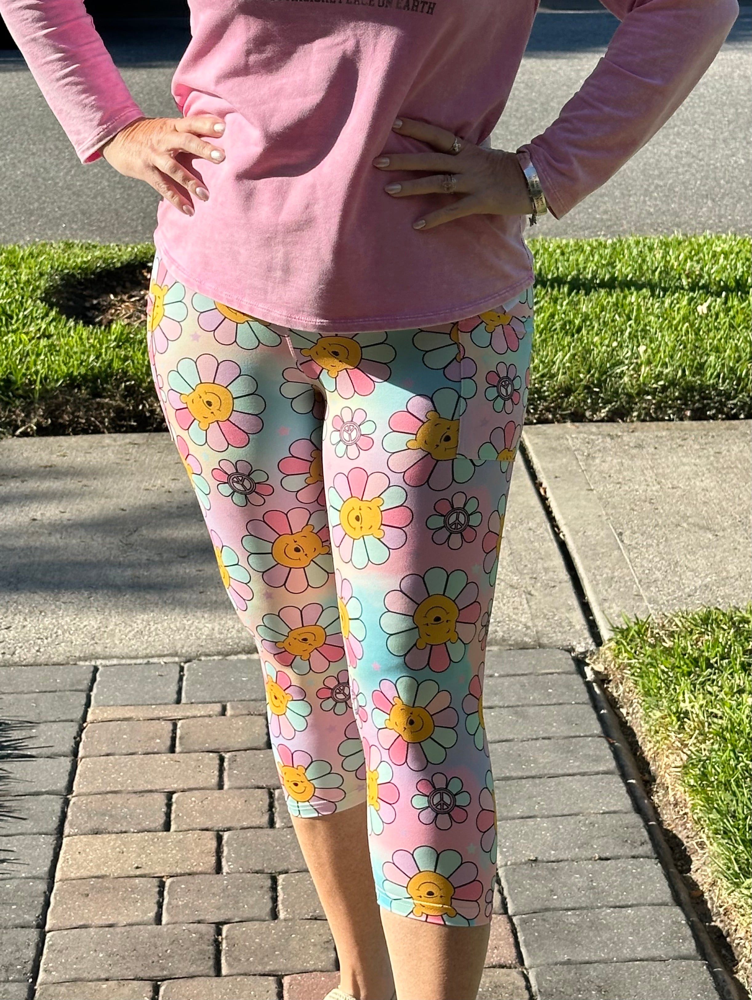 Pooh Daisy with Side Pocket Leggings