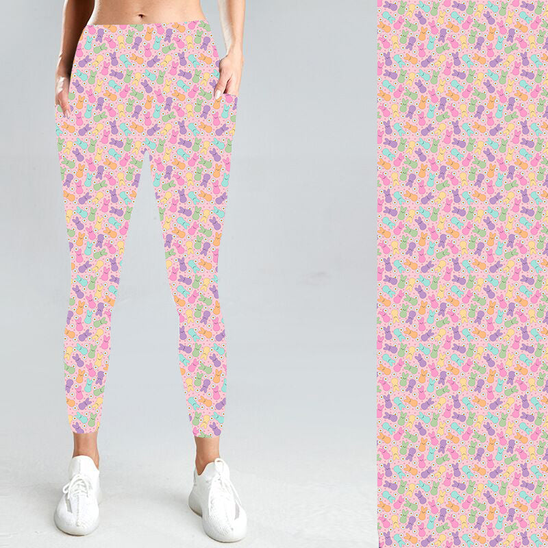 Pre-Order Peeps W/Pockets Leggings - Due to arrive late March 2025