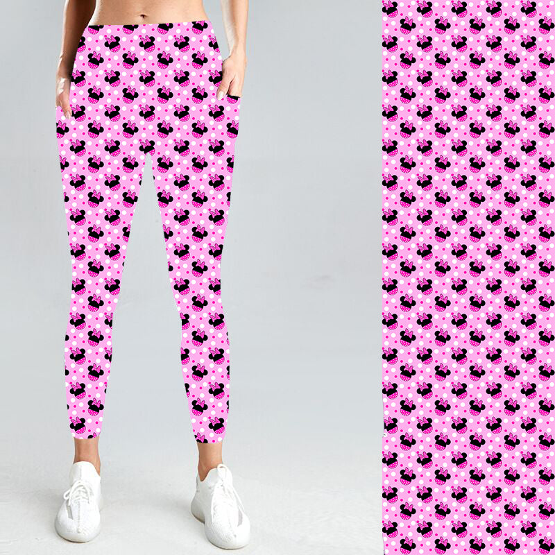 Pre-Order Pink Minnie W/Pockets Leggings - Due to arrive late March 2025