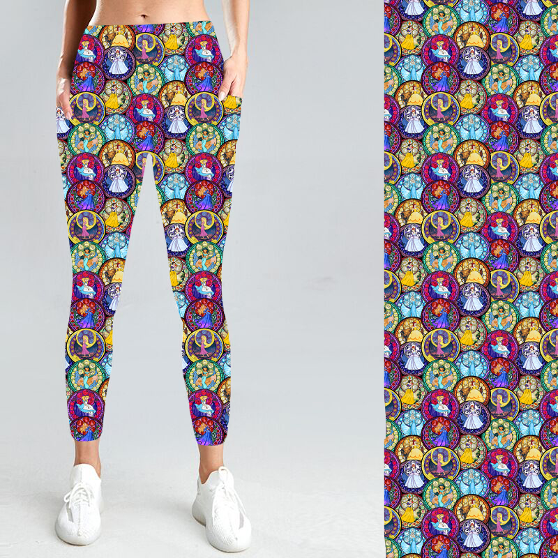 Princess Mosaic with Side Pocket Leggings