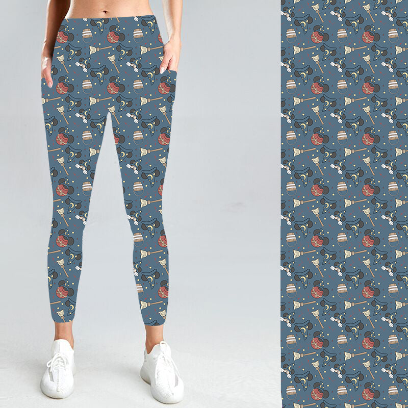 Pre-Order Sorcerer Mickey W/Pockets Leggings - Due to arrive late March 2025