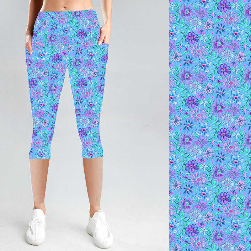 Lilly Flowers with Side Pocket Leggings