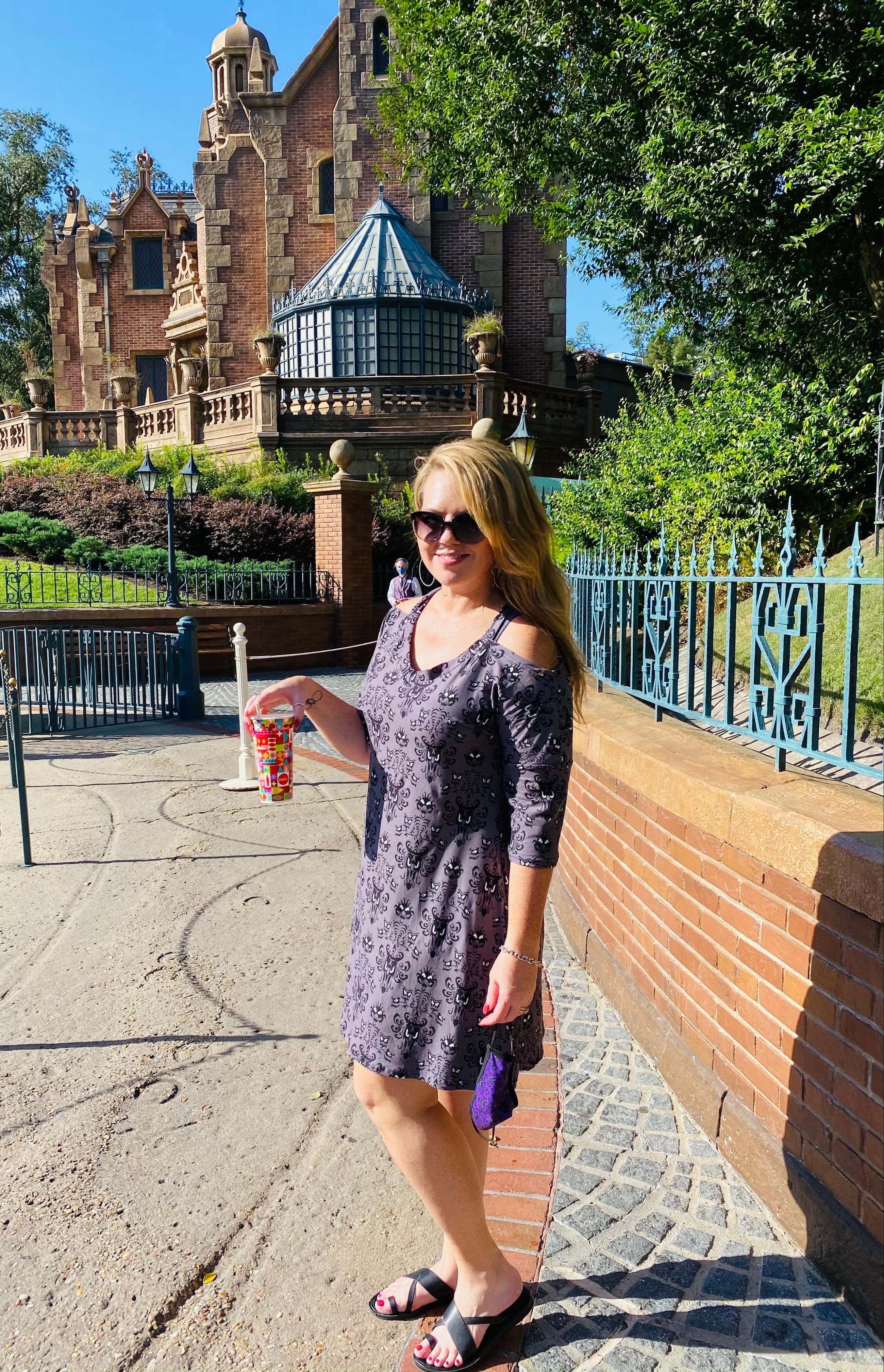 Gray Haunted Mansion Gracie Dress