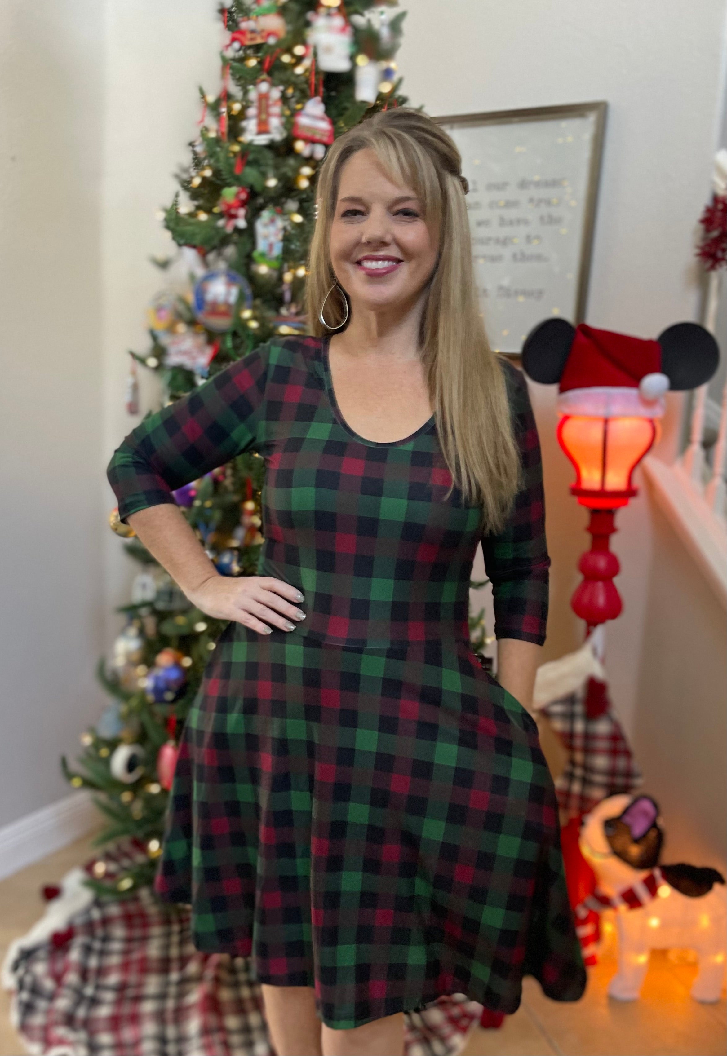 Holiday Plaid Lilly Dress