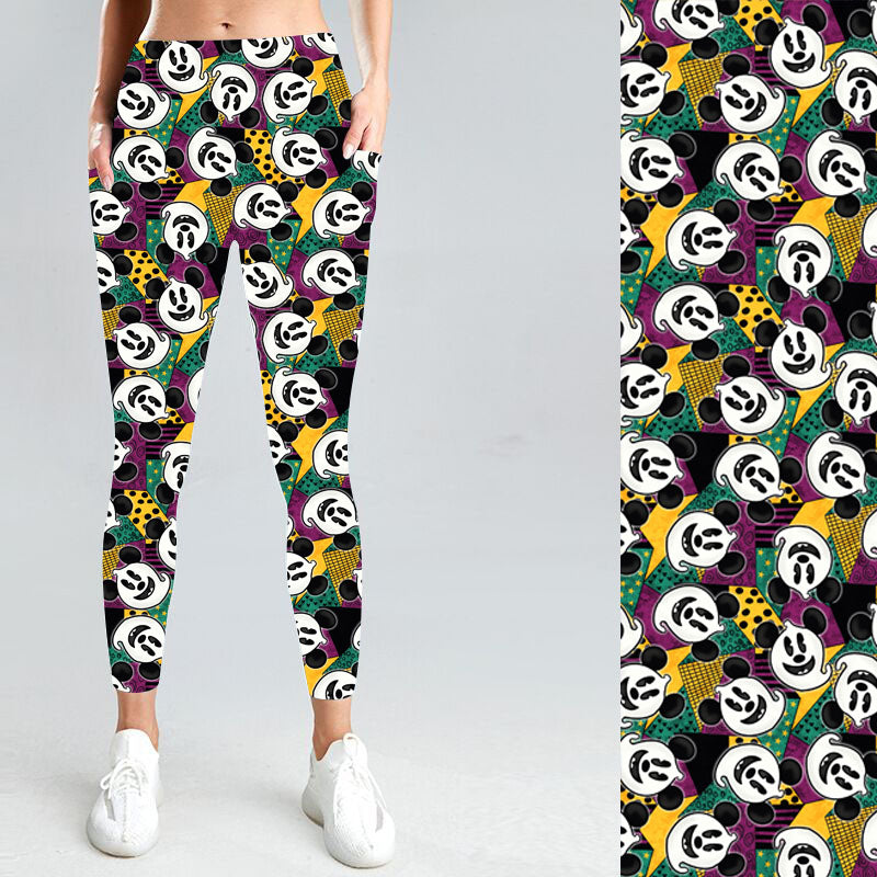 Magic Ghosts with Side Pocket Leggings