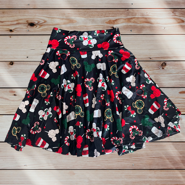 Christmas Magic Swing Skirt with Pockets